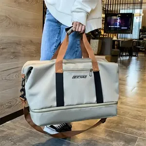Dry Wet Separated Gym Bag, Lightweight Large Capacity Handheld Luggage Bag, Short Trip Business Travel Backpack, Unisex Casual Shoulder Crossbody Bag, Travel Storage Bags