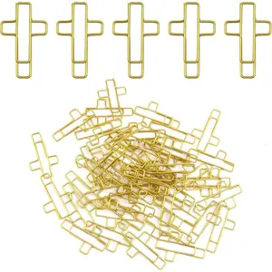 20PCS Cross Paper Clips Bible Paper Clips - Versatile Bible Study Supplies for Christian Office and Home, Also Great as Journaling Papers Clip and Bookmarks, Paperclip