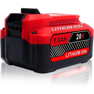 High-quality 20V 8.0Ah replacement battery for Craftsman 20V V20 lithium-ion batteries, compatible with CMCB205, CMCB204, CMCB206, CMCB202, and CMCB201 20V cordless power tools.
