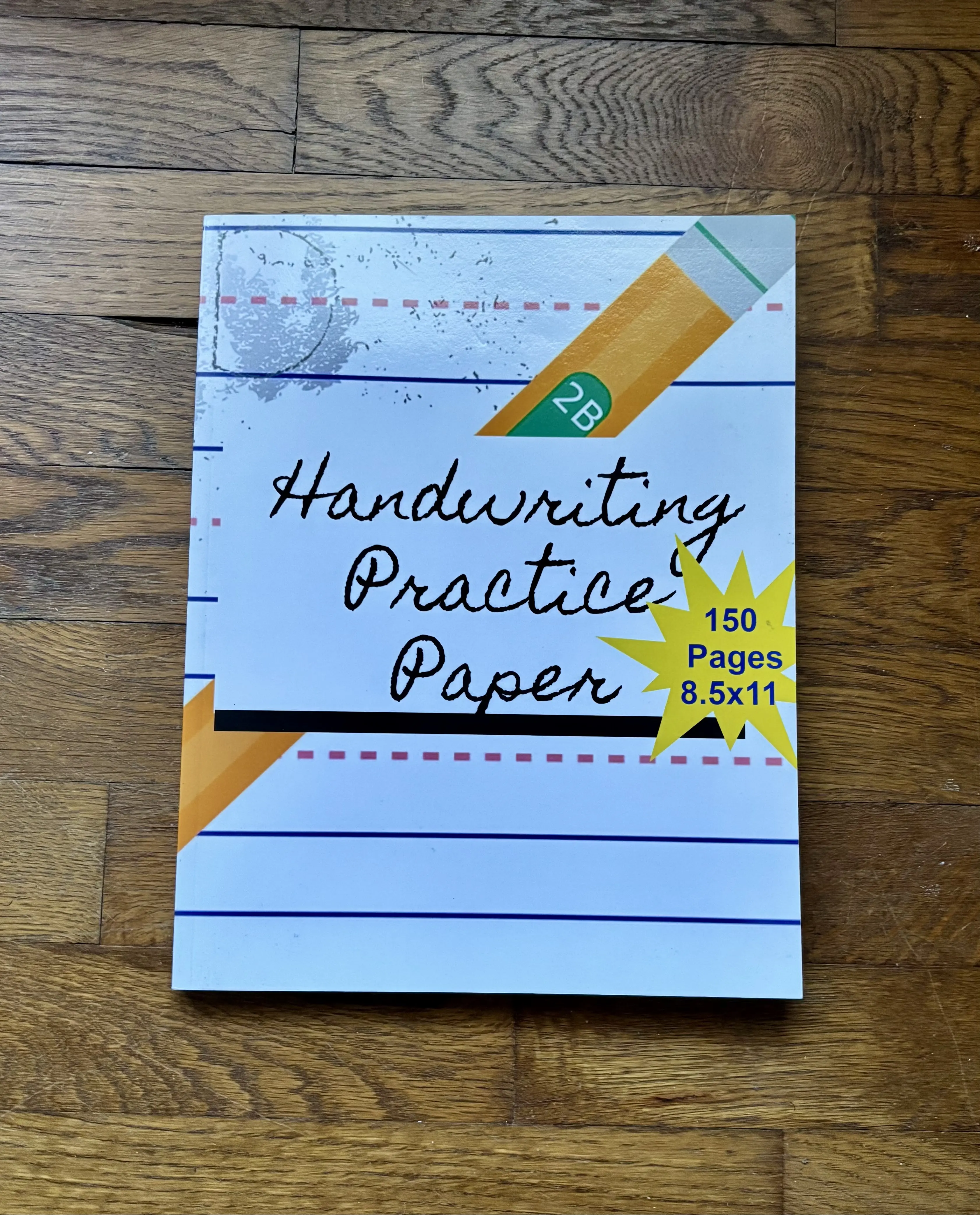 Handwriting Practice Paper 150 Pages 8.5x11 Ideal for Students & Professionals Enhance Skills Daily Practice Tests