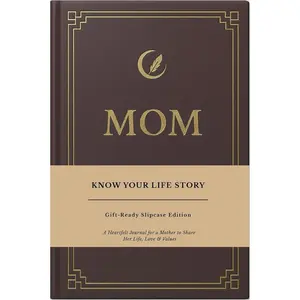 Mom I Want to Know Your Life Story Leather Journal (Hardcover): Keepsake Gift for Mom on Mothers Day, Birthday, and Christmas, Guided Life Story Journal