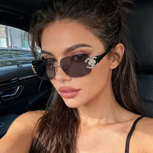 Women's Rimless Gradient Sunglasses - New Luxury Streetwear Fashion Eyewear Accessory