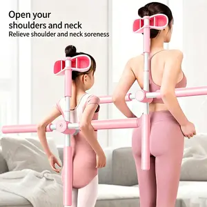 Adjustable Posture Corrector Yoga Stick with Neck Pillow, 4-Level Height Adjustment Open Back & Shoulder Straightener for Kids & Adults, 31.9" Anti-Hunchback Spine Alignment Tool for Posture Improvement & Pain Relief