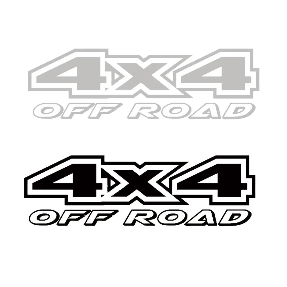 2026 New 4X4 Off-road 4 Wheel Drive Car Stickers Styling Reflective Carved Door Trunk SUV  Sticker Decal Racing Tuning For your Cars