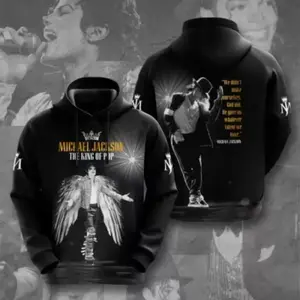 Michael Jackson 3D Hoodie All Over Print – Retro Music Hoodie, Gift for Fans