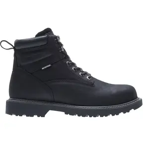 Wolverine Mens Floorhand 6 Inch Waterproof Soft Toe  Work/Duty - Black