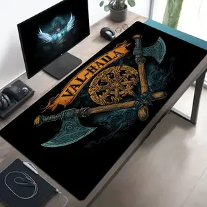 Vintage Viking Pattern Mouse Pad, Rectangle Gaming Mouse Pad, Non-Slip Mousepad, Office Desk Keyboard Mat for Home Office Game Room Desk