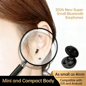 Invisible Mini Sleep Earbuds Wireless Bluetooth, Ultra-Light Comfort Fit Sleep Headphones ,Tiny Size Invisible,Ultra Small Hidden earbuds, Soft In-Ear Ear Plugs for Sleeping Small Ears Gym,High Fidelity Sound,Sports Headsets,24 hours Long Battery Life ANC
