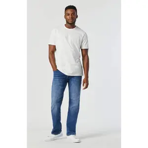 MARCUS SLIM STRAIGHT LEG JEANS IN MID FOGGY FEATHER BLUE