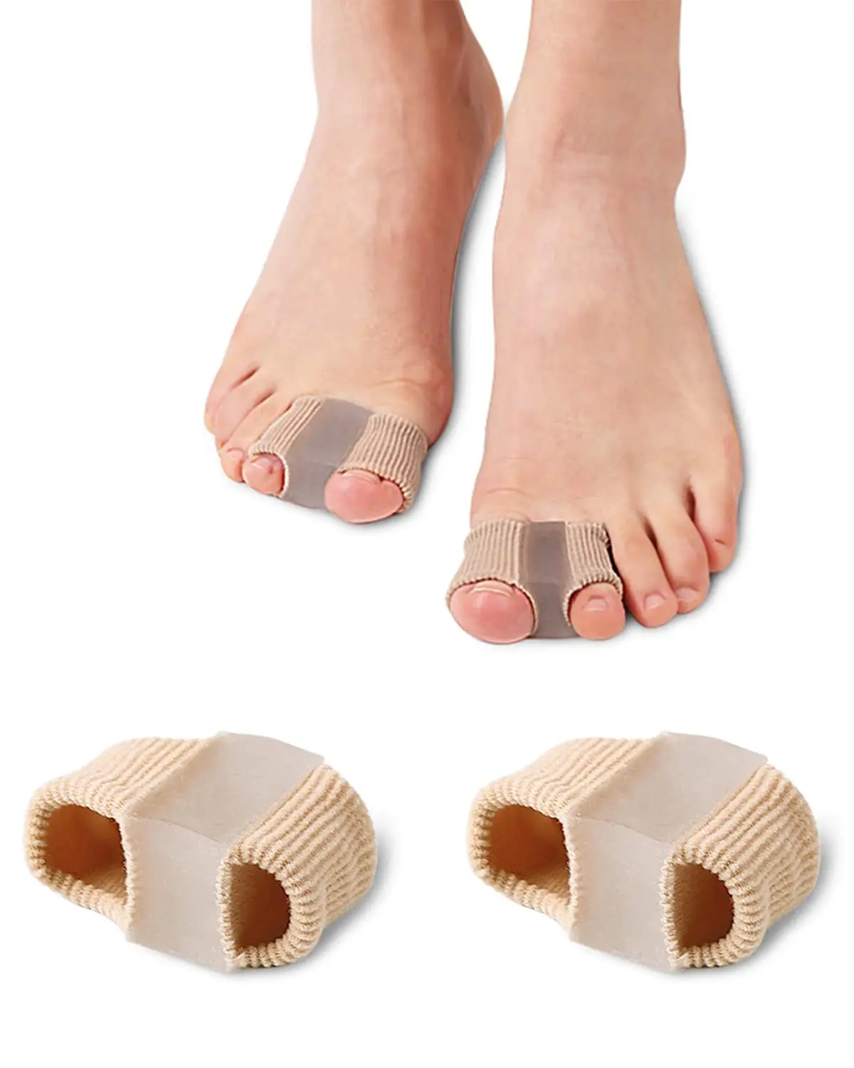 Toe separators, big toe separators, special single-ring toe expanders for hallux valgus, overlapping toe correctors and separators breathable