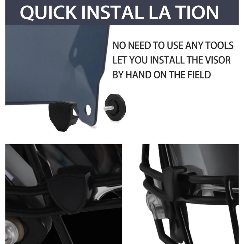 Clear Football Visor - Football Visors for Helmet - Football Helmet Visor Fits Adult & Youth Football Helmets - Anti-Fog, Scratch Resistant Clear Visor Football Face Shield Clear Football Visor - Football Visors for Helmet - Football Helmet Visor Fits Adult & Youth Football Helmets - Anti-Fog, Scratch Resistant Clear Visor Football Face Shield