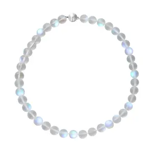 Beads Magic Glass Topaz Beaded Necklace for Women Jewelry with Magnetic Clasp Birthday Christmas Gifts Unique Touch Drill Set Single Strand