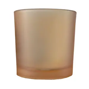 Monticiano Champagne Frosted Candle Vessel