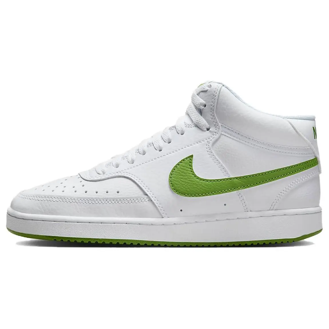 Nike Court Vision Mid White Green' Trendy Skate Shoes Women's CD5436-107