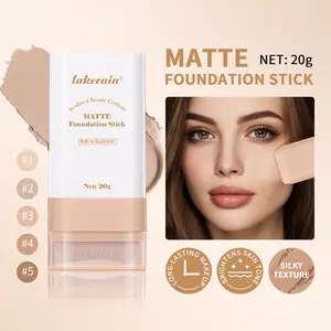 1Pcs eraser foundation make-up stick light and flawless base makeup nude natural double head foundation make-up cream foundation make-up stick women's cosmetics Valentine's Day gift