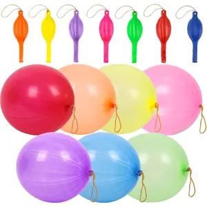 30Pcs Punch Balloons, Party Favors for Kids, Thickened Heavy Duty Neon Punching Bounce Balloon for Birthday Goodie Bag Stuffers Exciting Outdoor Play Supply