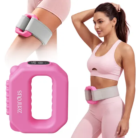 Zenrous Wearable Fascia Ring - Adjustable Cordless Vibration Back & Waist Massager, 6 Intensity Modes, Ultra-Elastic 55in Breathable Strap, Quiet USB-C Rechargeable, Portable Muscle Recovery for Post-Workout & Office