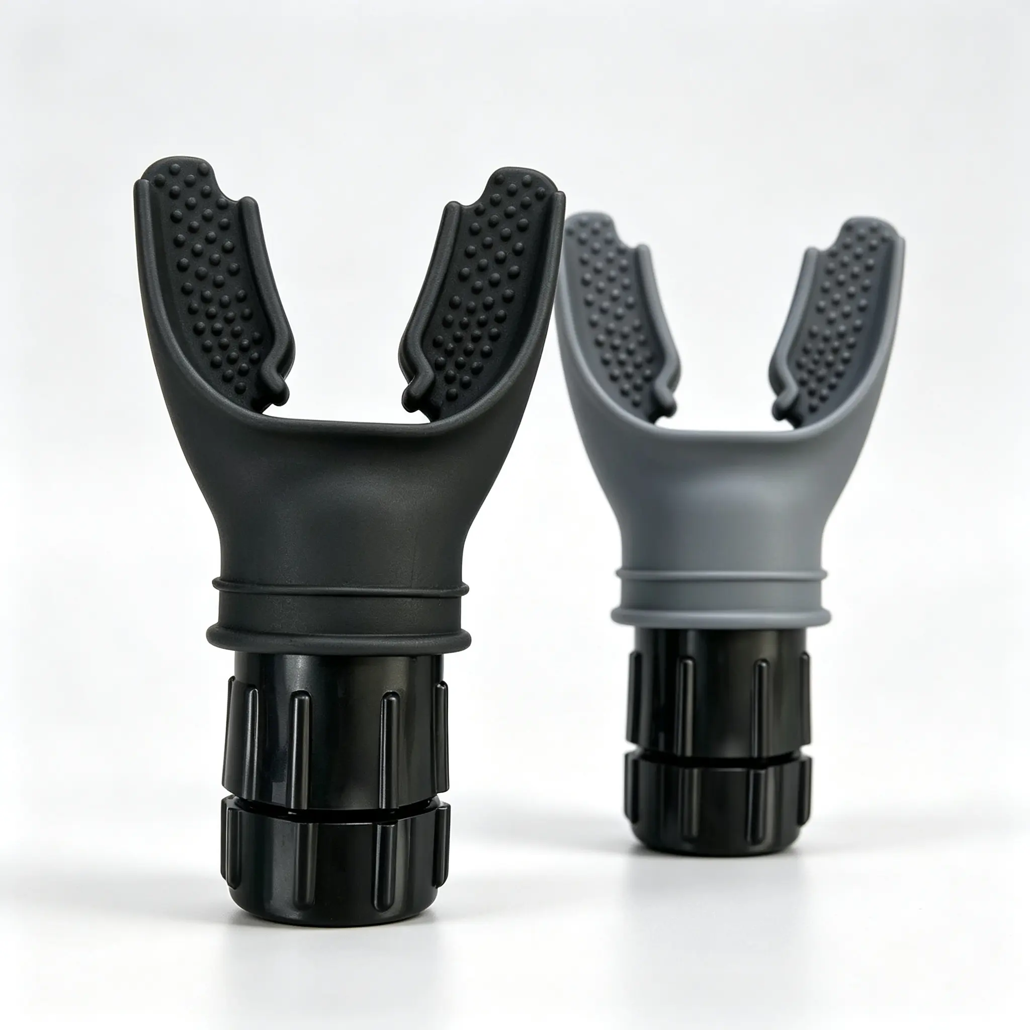 2-Piece Set, Unisex Black & Gray Breathing Trainer, Adjustable Resistance Respiratory Trainer, Portable Fitness Tool For Runners, Easy To Clean, Ideal For Home Endurance Workout