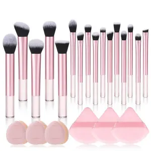 Mini Makeup Brush Set 25pcs & 16pcs, Complete Beauty Tool Kit, Ideal for Travel, Dating, Daily Use, Birthday Gift, Holiday Present