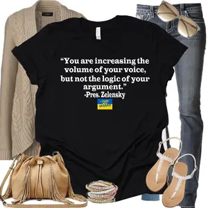 President Zelensky T-Shirt - Unisex Crew Neck, Short Sleeve,