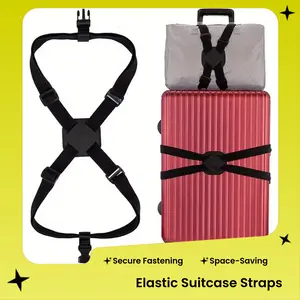Suitcase straps, 8-character strap design, travel case fastening straps, bag elastic straps, elastic packing straps, suitcase straps