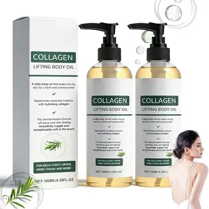 Hydrating Collagen Oil, Collagen Lifting Body Oil,Helping Firm Sagging Skin, Quick-absorbing Shower Body Oil Moisturizing Anti Aging for Women & Men for All Skin Types
