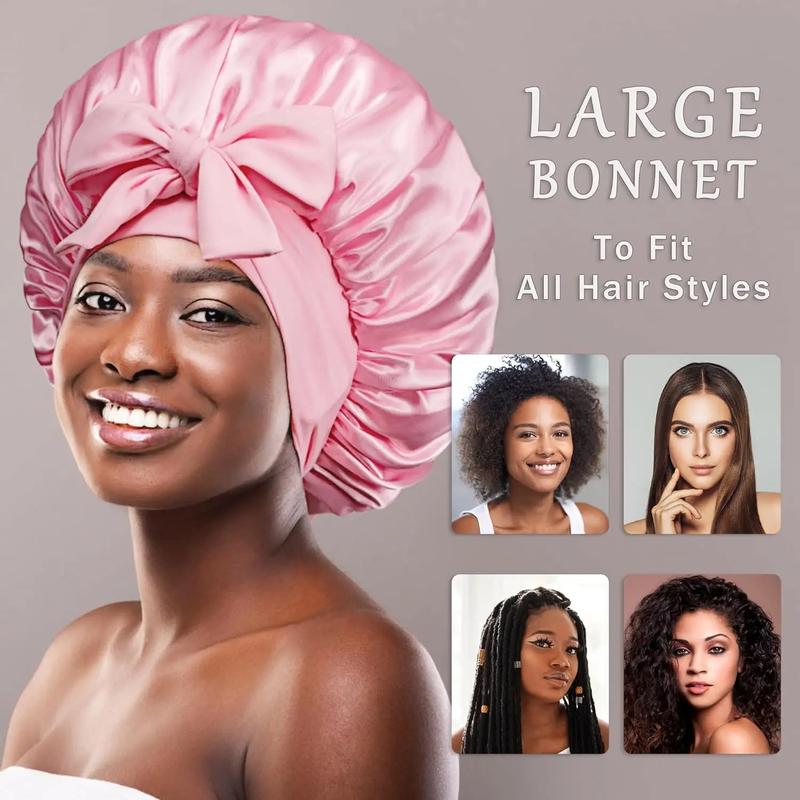 NEW IN Satin Bonnet Hair Bonnet for Sleeping Braid Bonnet Adjustable Bonnet Tie Bonnet Night Cap Sleep Bonnet for Women Curly Hair