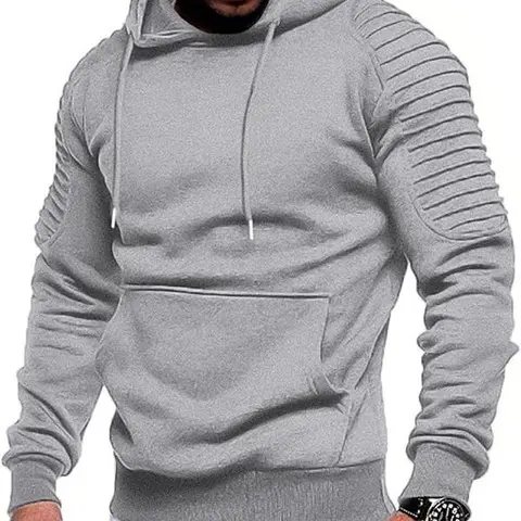 Mens Hoodie Sweatshirts Casual Drawstring Hoodies Fashion Hooded Collar Athletic Pullover with Pocket(run small)