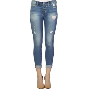 Dear John Gisele Button High Rise Skinny in Cece