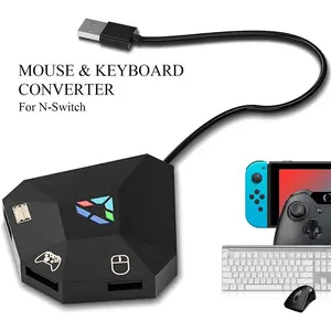 Keyboard and Mouse Adapter USB Connection Mouse and Keyboard Converte for PS4/PS3/Xbox One/Xbox 360/Nintendo Switch outdoorfun