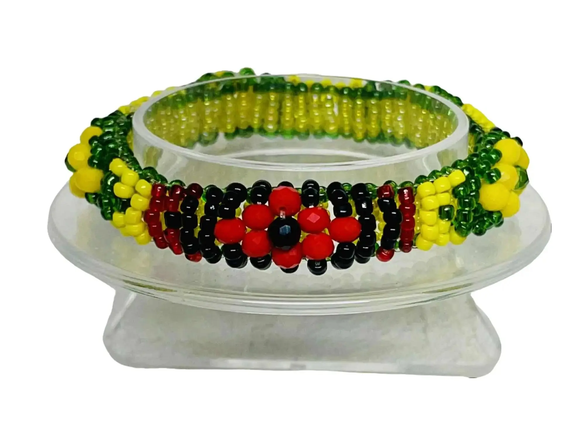 Orula and Elegua Elegba Esu Bracelet - Ilde Ide Idde de Elegua Elegba Esu semi-elastico