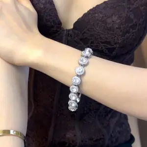 Unisex Tennis 8inches Bracelet Non-fading Trendy Casual Jewelry for Men & Women, Perfect Gift for Friends