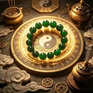 Health Protection · Taoist Energy Bracelet with Green Agate