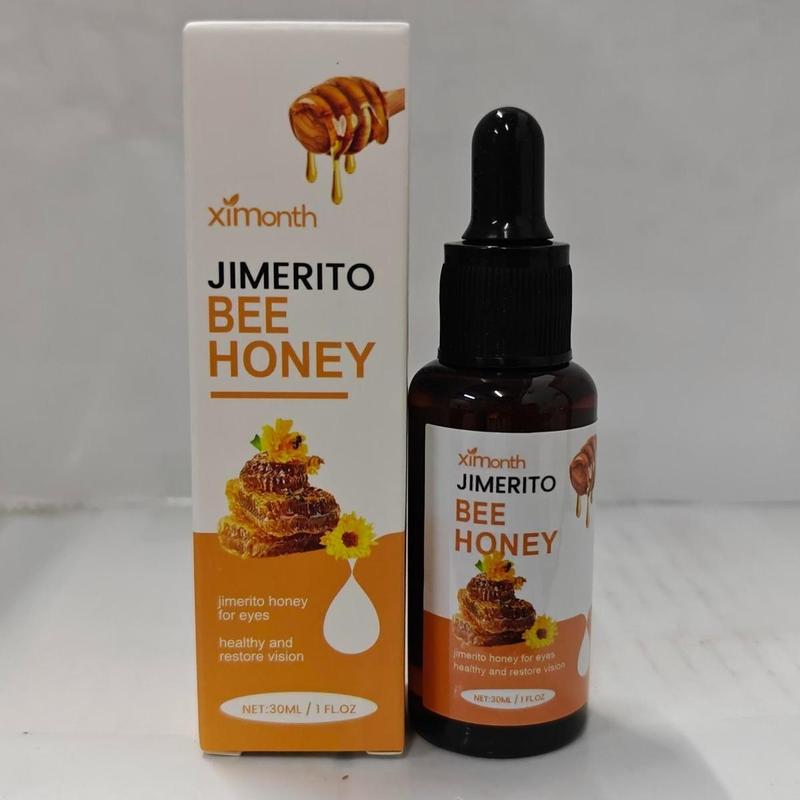 Jimerito Honey Eye Drops - Fast-Acting Cleansing & Soothing Serum for Brighter Calm Eyes in 7 Days - Daily Use