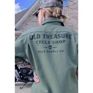 Old Treasure Cycle Shop Dickies Work Shirt