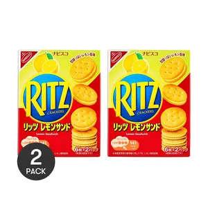 RITZ Japan Lemon Cream Crackers - 2 Pack, 106g Each | Delicious Japanese Snack