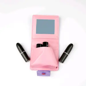 The Lipstick Case - Stylish Wallet with Multiple Colors, Includes Mirror, Compact Design, Ideal for Everyday Use