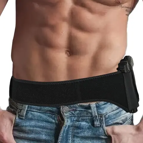 Deep Hidden Carry Belly Band Universal Holster - Breathable Fabric Comfortable Waistpack, Discreet Adults' Accessory with Right/Left Side Draw for Sports & Outdoor Concealed Carry