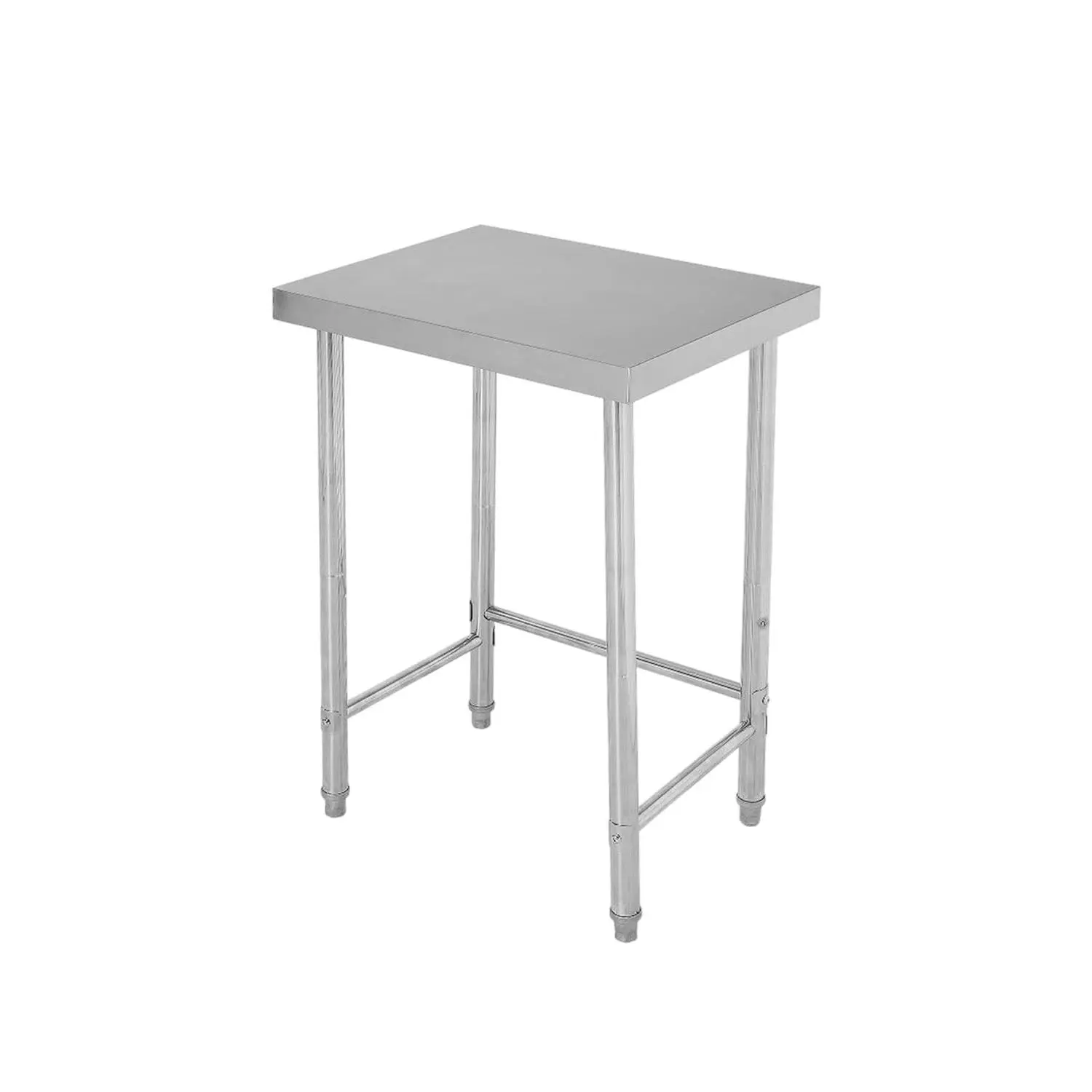 18x24x35 in Rectangular Stainless Steel Prep Table - Heavy-Duty Commercial Work Table with Open Fixed Legs, Tool-Free Assembly, NSF-Certified, Rustproof, Easy to Clean for Kitchen, Home, Open Base, Worktable