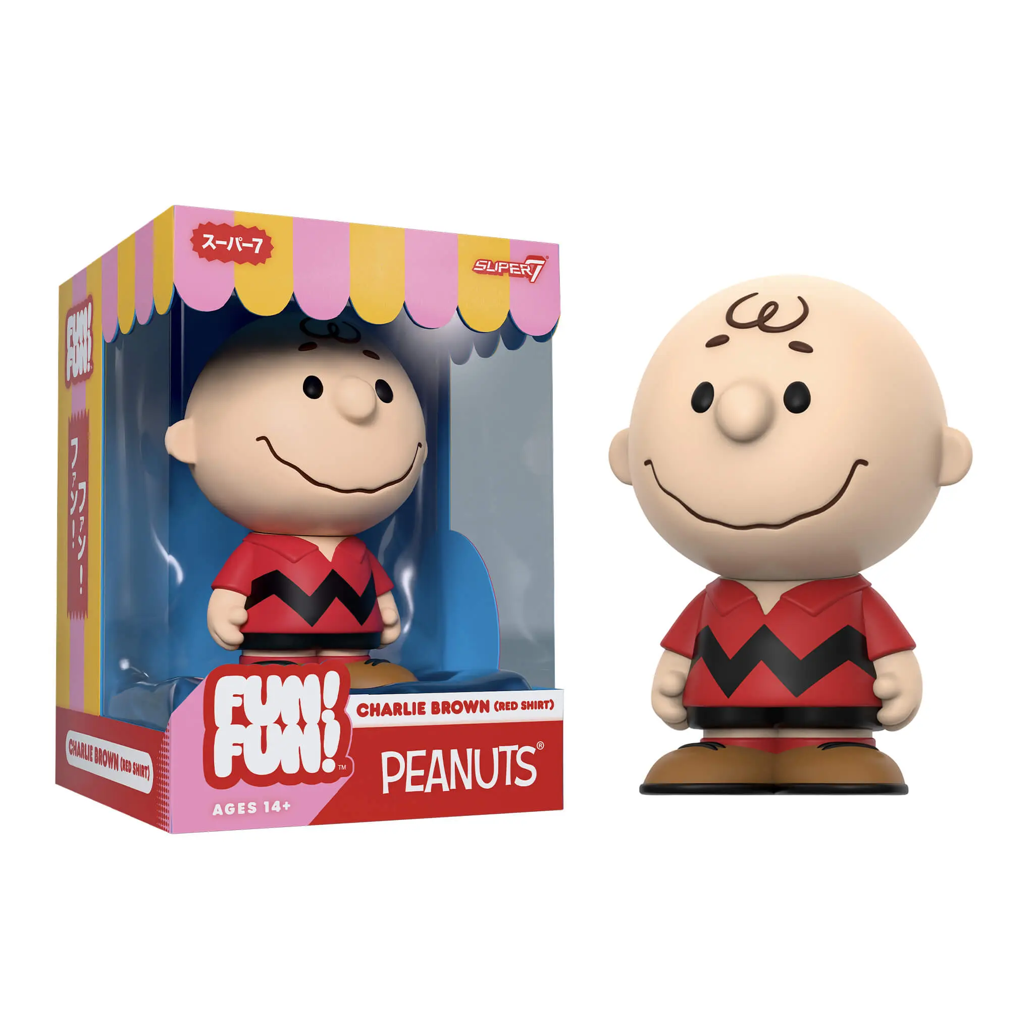 Super7 Peanuts FUN! FUN! - Charlie Brown (Red Shirt)