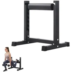 Bulgarian Split Squat Stand, 7-Level Adjustable Single Leg Squat Roller, 350 LBS Heavy Duty Leg Workout Equipment for Home Gym, Glute & Lunge Machine with Ergonomic Foot Pad