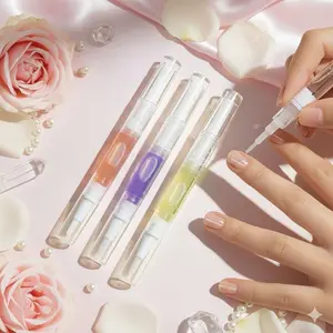 Nail Care Oil, Portable Nail Nutrition Pen, Moisturizes Nails and Cuticles, Reduces Cracking and Split Toes, Fresh Fruit Scented, Nail Care Liquid