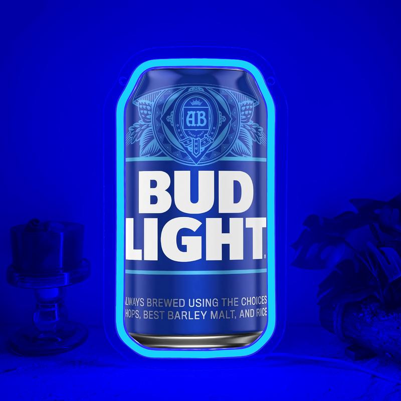 Bud Light Beer Neon Sign for Wall Decor Dimmable Beer Neon Signs Bar Led Sign Neon Sign for Man Cave Light Up Sign for Bedroom Home Bar Shop Pub Bistro Party Hotel Game Room Decor Gifts