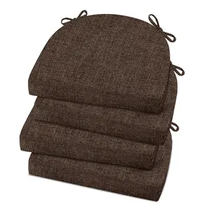 Downluxe Soft Memory Foam Chair Cushions for Dining Chairs, 16"x16"x2" U-Shaped with Ties & Non-Slip Backing, Microfiber Polyester, Christmas Gifts, #TikTokShopBlackFriday