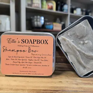 Rosemary Lavender Shampoo Bar 3.5oz Organic, Natural Ingredients body skin
