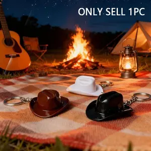 Cowboy Hat/Tejana Bottle Opener Keychain, Portable Travel Western Cowboy Hat Bottle Opener Keychain, Cowgirl Beer Openers Theme Bar Party Favors Decor Gift for Men