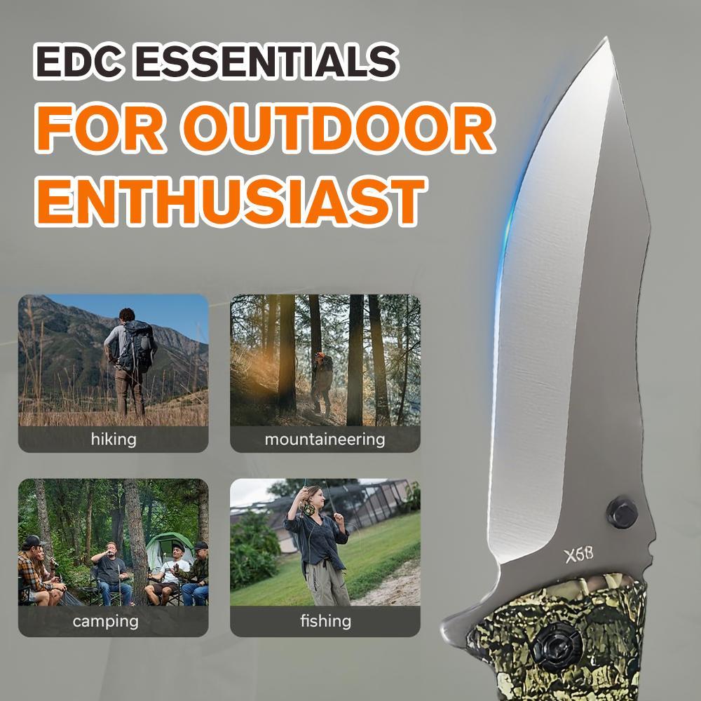 Multifunctional Folding Knives – High Hardness Stainless Steel Pocket Knife for Outdoor Camping