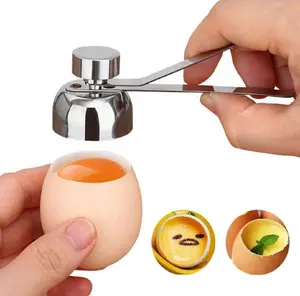 TIKA Stainless Steel Egg Topper Cutter - Easy-to-Use Shell Opener Cracker for Kitchen & Home