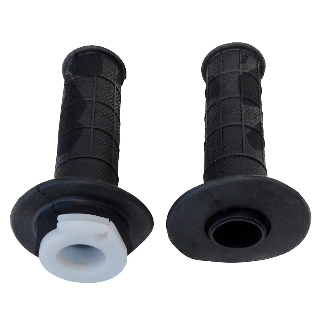7/8" Motorcycle Handlebar Hand Grips with Twist Throttle Tube for Monkey Pit Dirt Bike ATV UTV Go Kart Quad Scooter Moped Buggy Scooter CRF50 XR50 XR70 CRF70 SSR SDG DHZ KLX 50cc-350cc - Black