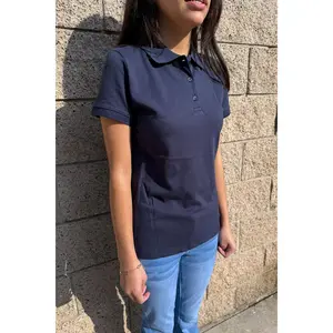Basic Short Sleeveless Classic Polo Uniform Shirt